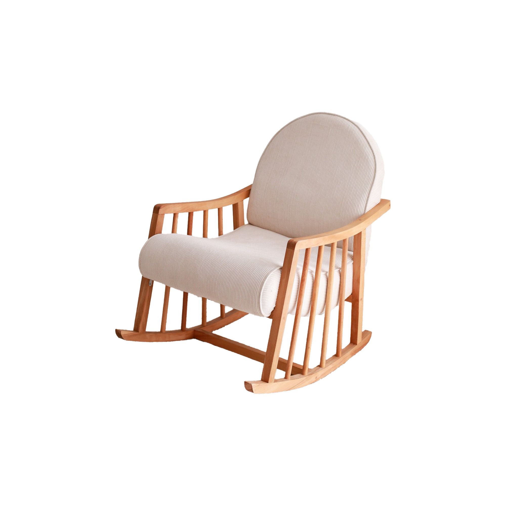 SpiritHome Beech Tree Frame Rocking Wing Chair | Wayfair