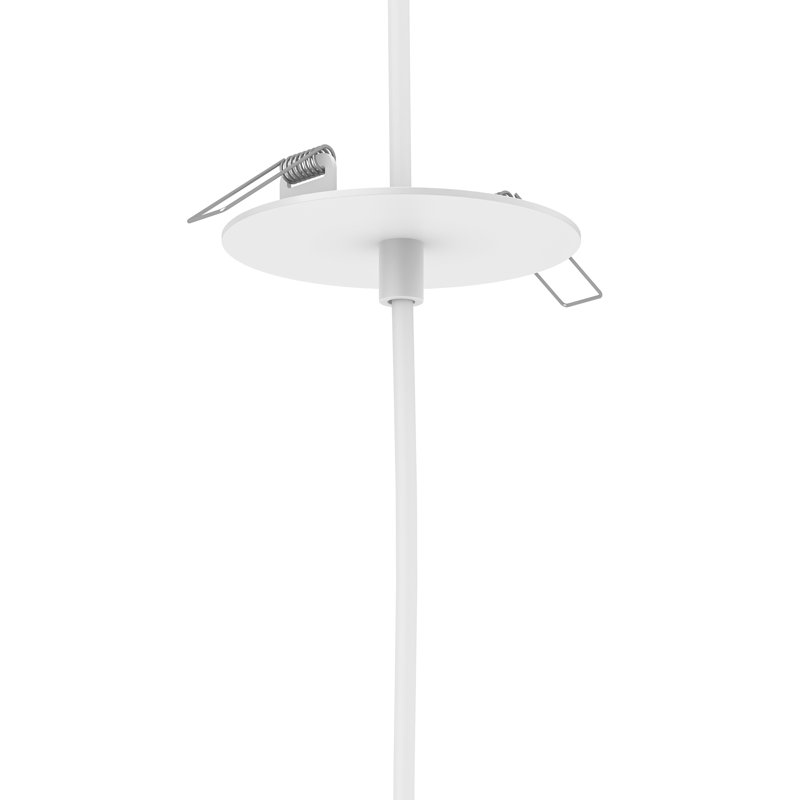 Luminaire suspendu cylindrique à 1 lumière DEL Fiscus, Blanc