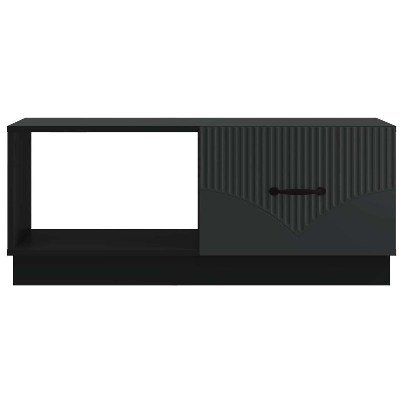 Coffee Table with Storage, Black, 37cm H x 90cm L x 50cm W