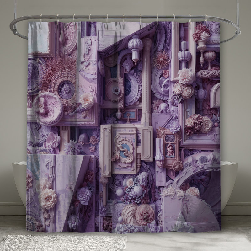 Rideaux de douche Ornate, L 70 po x H 84 po