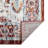 Traditional Bordered Durable Performance Red/Yellow Area Rug-2014943619