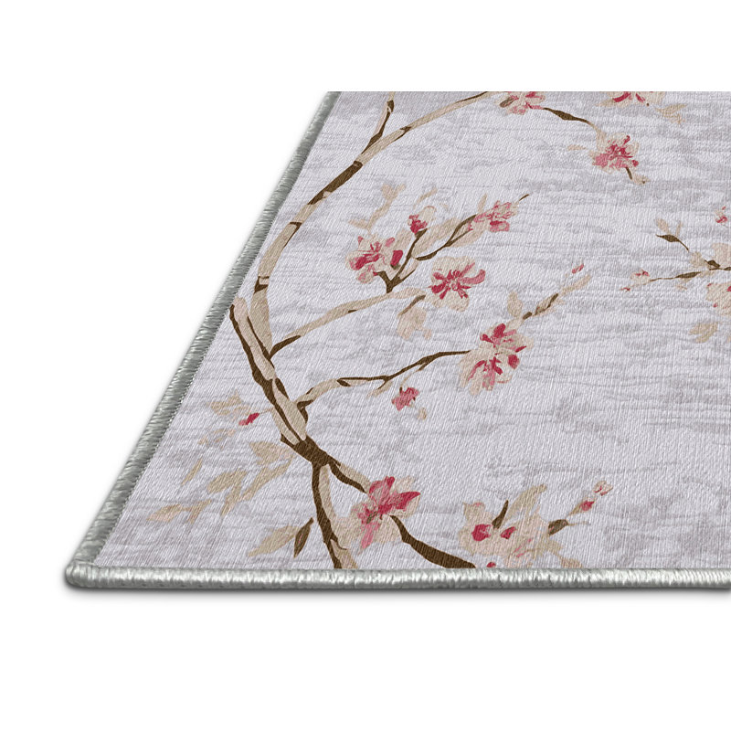 Machine Washable White Area Rug, Square 8'