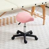 Aryss Adjustable Height Salon Stool with Wheels