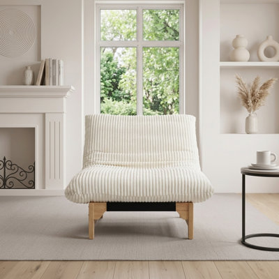 Fauteuil à billes décontracté sans accoudoir pour adultes avec soutien du dos ergonomique