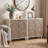 Carved 2-Door Storage Accent Cabinet