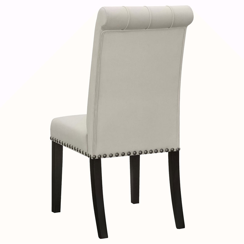 Tufted Side Chairs, Gray