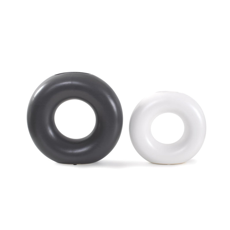 Ronde Ring Ceramic Vase- Set of 2