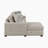 Odesser 115" W 2-Piece Chenille Sleeper Sectional-1083233647-1138026911