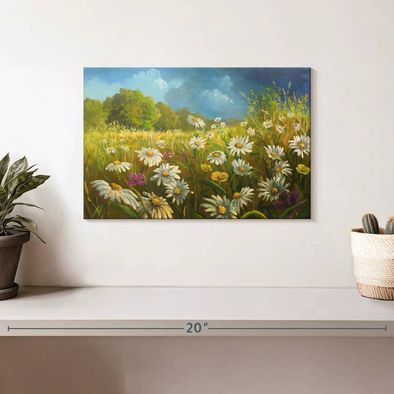 Champ de fleurs d'Alvord en été, H 8 po x l 12 po