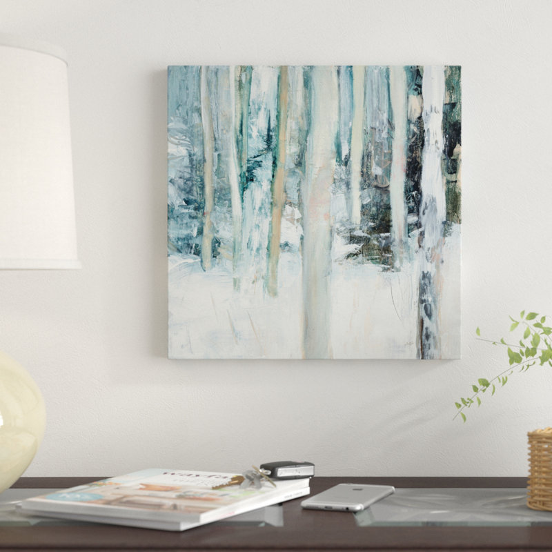 « winter "i », reproduction sur toile tendue, H 24 po x l 24 po x P 2 po