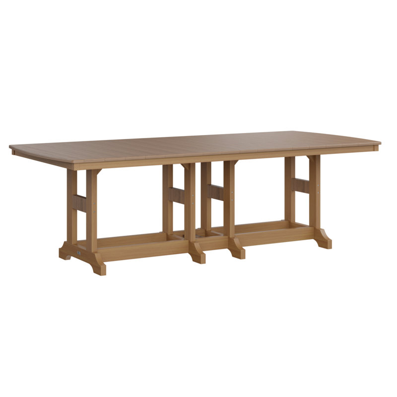 Garden Classic Outdoor Dining Table, Slate, Chocolate Brown