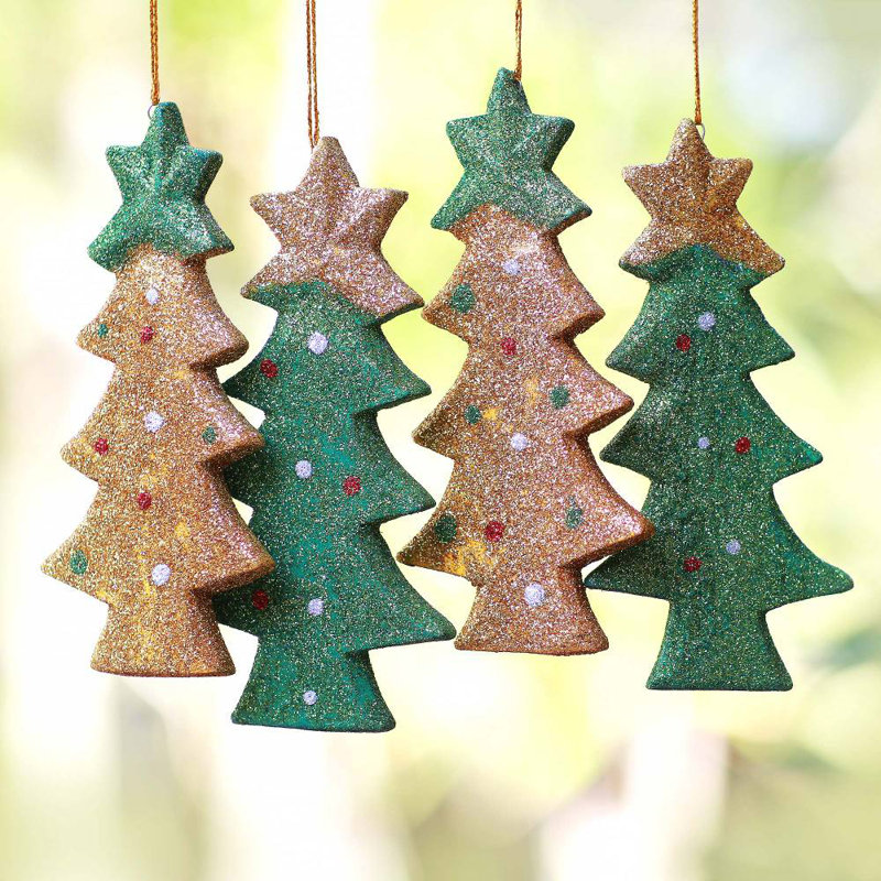 5.5'' Wood Holiday Shaped Ornament