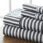 Ensemble de draps en microfibre à rayures Simply Soft-1251631219-1251828298