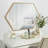 Monarch Gold Hexagon Wall Mirror