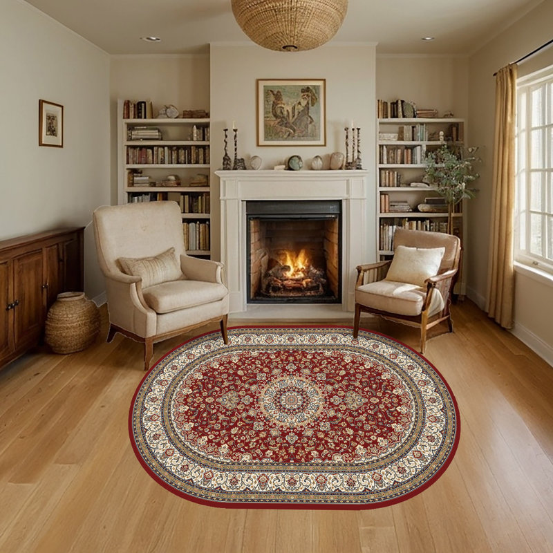 Attell Oriental Indoor Rug, Oval 5'3" x 7'7"