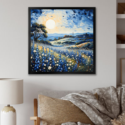 Blue Bonnets Field Pointillism I