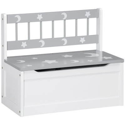 Can be used for living room/entrance/bedroom storage space, stool cushion seat rectangular chair foot lounge box, grey, small