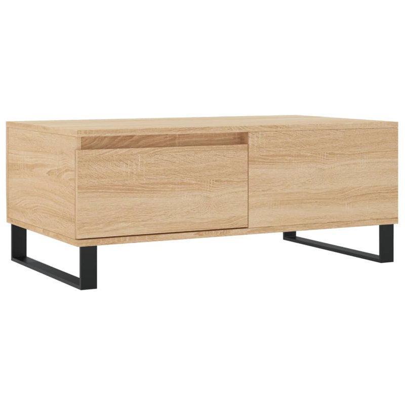 Azianna Sled Coffee Table with Storage, Sonoma Oak