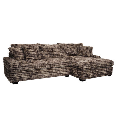 Gus Upholstered L-Shaped Sectional Right Hand Facing