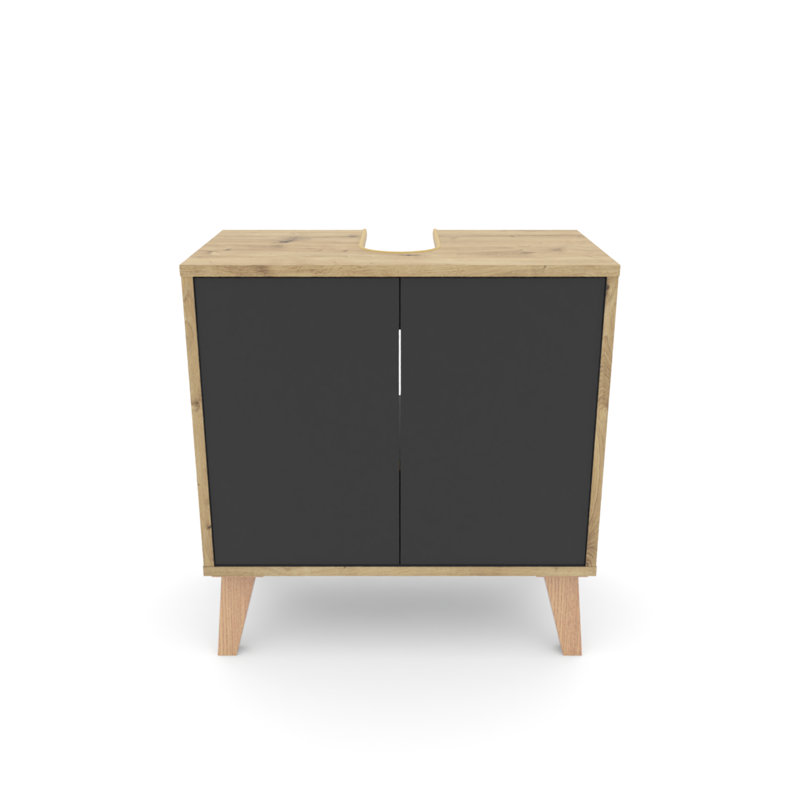 Tiburon 60cm Bathroom Vanity Base Only, in Grey