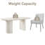 Ensemble de table de salle à manger moderne 6 personnes avec chaises en velours Hillory-1252276307