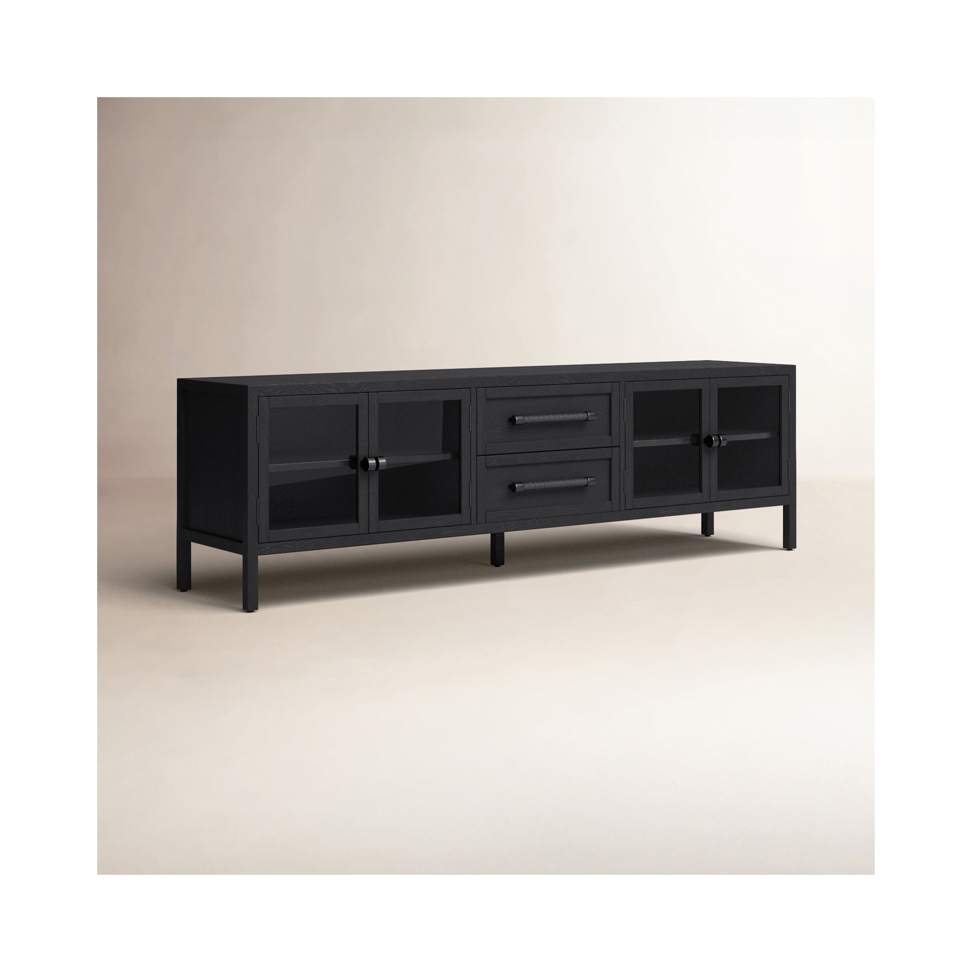 Nelina 84' Media Console, Black