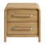 Table de chevet 2 tiroirs avec port USB