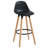 Modern ABS and Solid Wood 26" Counter Stool, Set of 4-1956185198