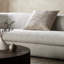 DURAND Linen Square Pillow Cover & Insert