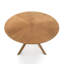 Oak Round Solid Wood Base Dining Table