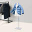 Mannequin homme avec support demi-longueur