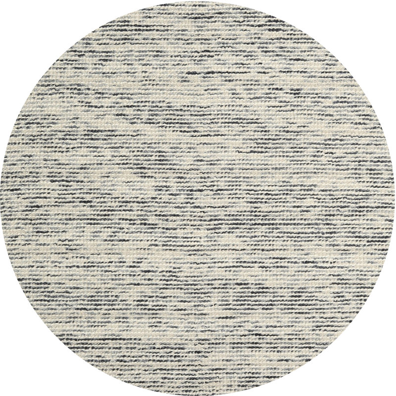 Tapis gris zone contemporaine, Rond 5 pi