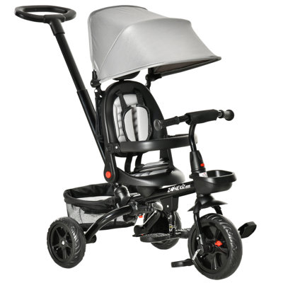 Jouet tricycle pour enfants avec télécommande parentale, ceinture de sécurité incluse, siège réglable