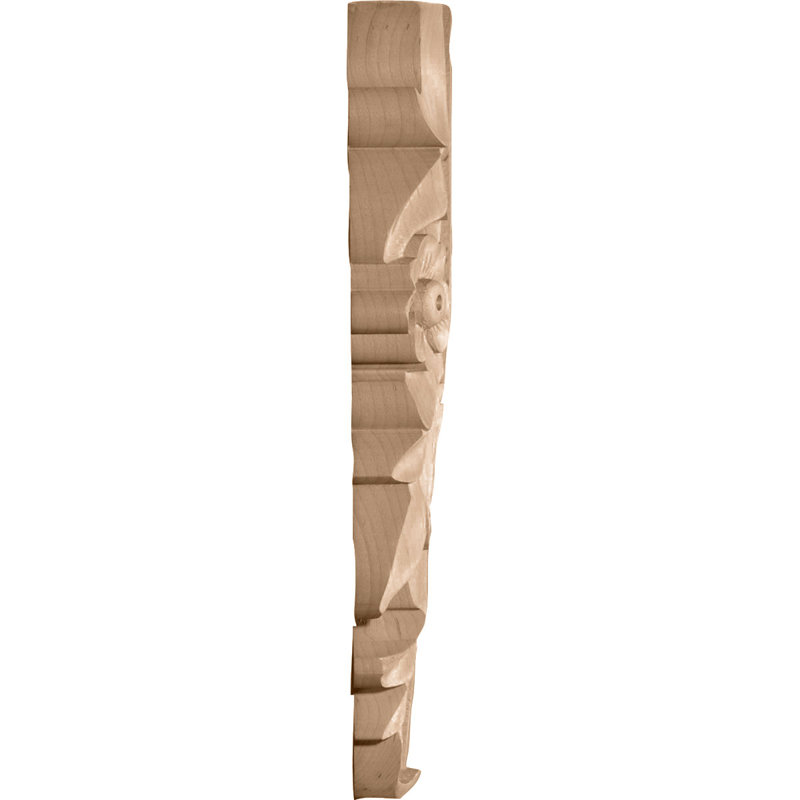 Dover Drop Onlay, 7 1/4"H x 4 1/4"W x 3/4"D, Alder