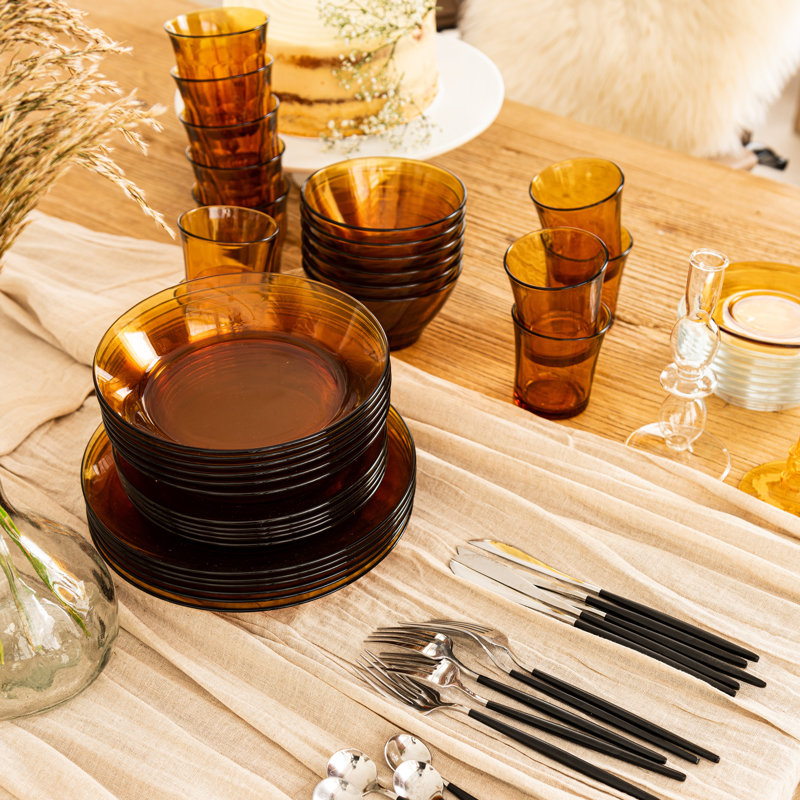 Assiette Duralex Lys ambre foncé