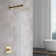 Brushed Gold Brass Shower System With Rough-in Valve