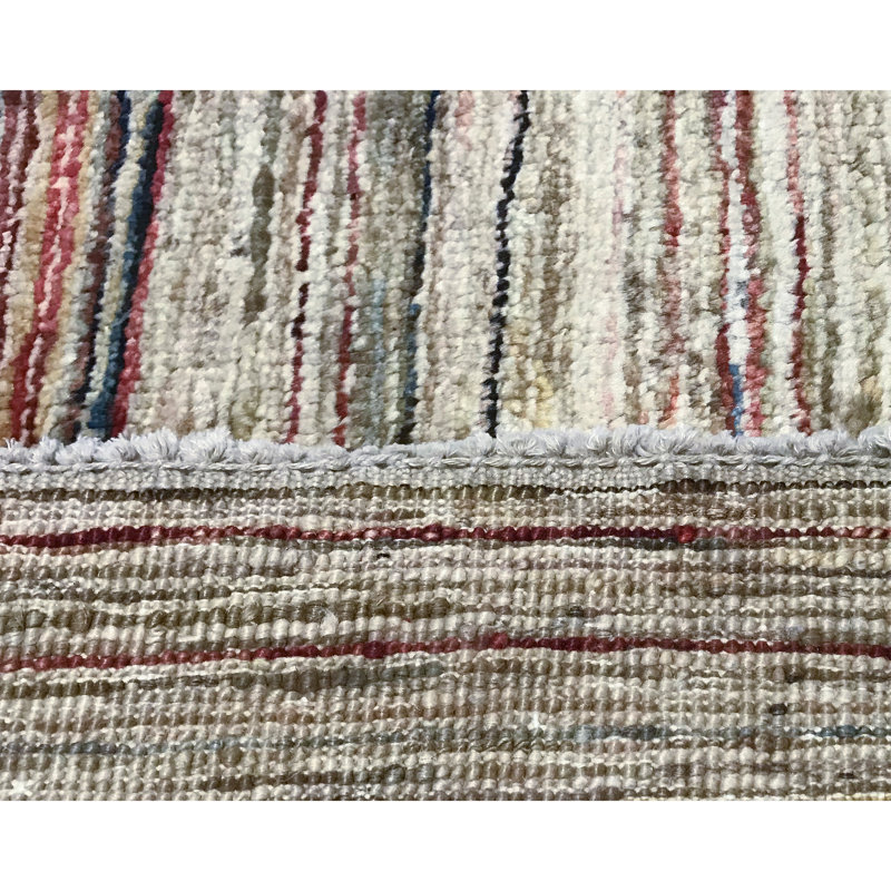 Gabbeh Hand-Knotted High-Quality Beige Area Rug