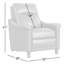Fauteuil inclinable électrique en cuir véritable Elizabeth-95762840