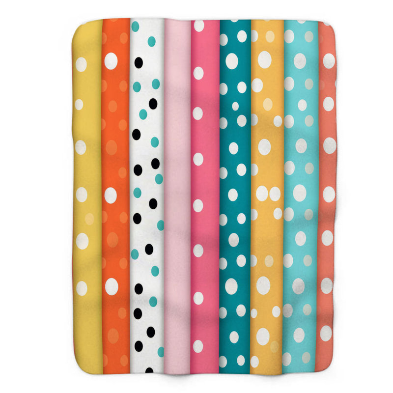Spot Sparkle - couverture Sherpa de qualité supérieure 1 pièce, Grand lit