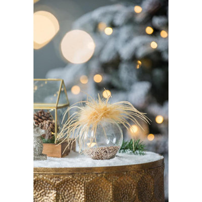 D3,9 po, boules de Noël décoratives, boules de Noël suspendues en verre pour décorations de fêtes, lot de 6