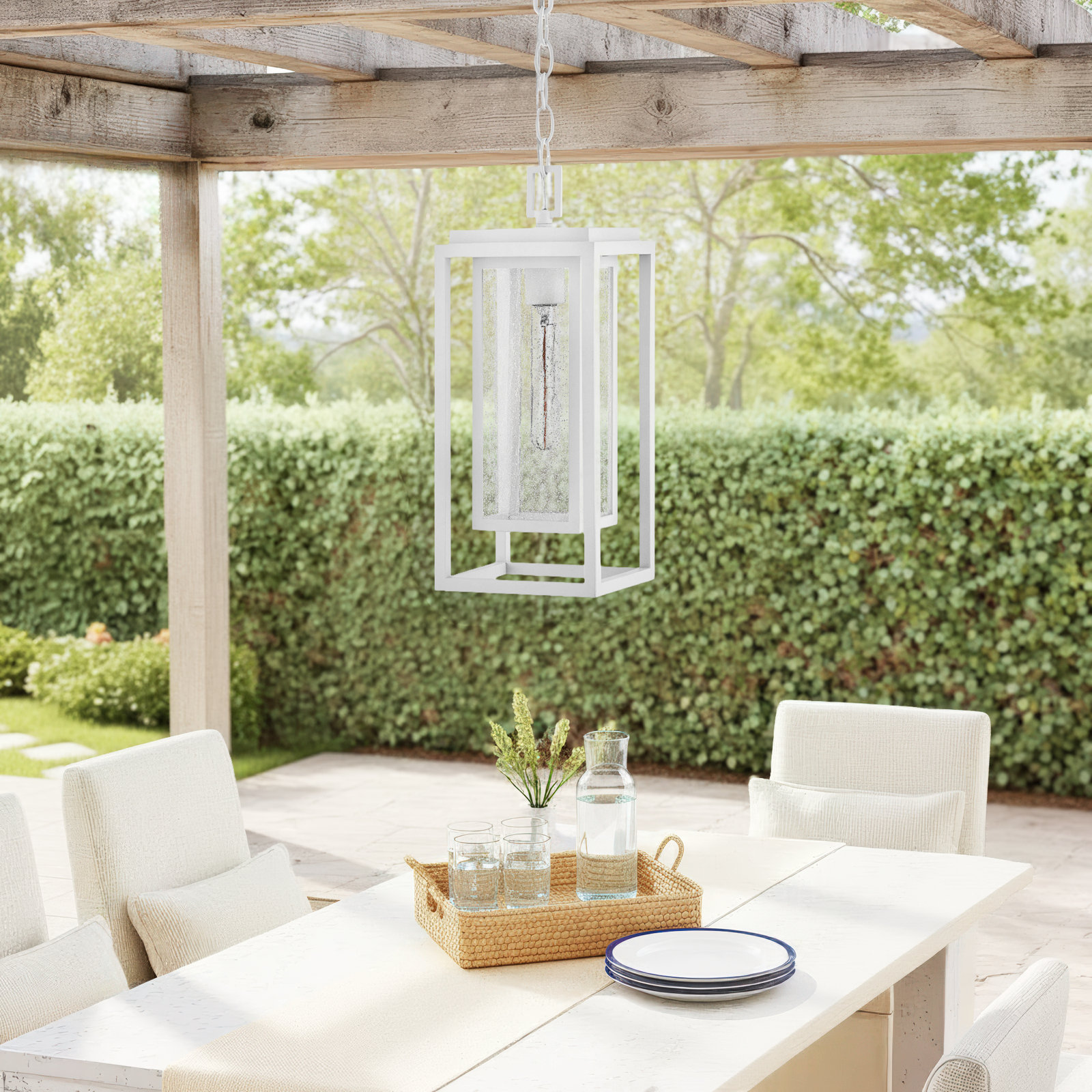 Seeded Outdoor Pendant