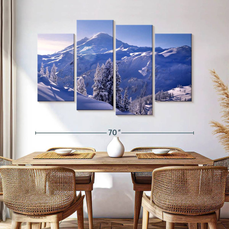 Alvord, mont Baker, soleil d'hiver, H 42 po x l 68 po