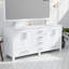 Meuble-lavabo double spacieux avec comptoir en quartz et grand miroir