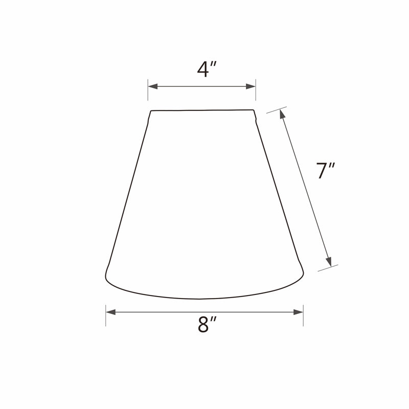 7 in. H Fabric Empire Lamp Shade