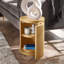 Auman Fluted Side Table With Door-120391981