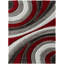 Tapis rouge à motif géométrique Koo-969666575