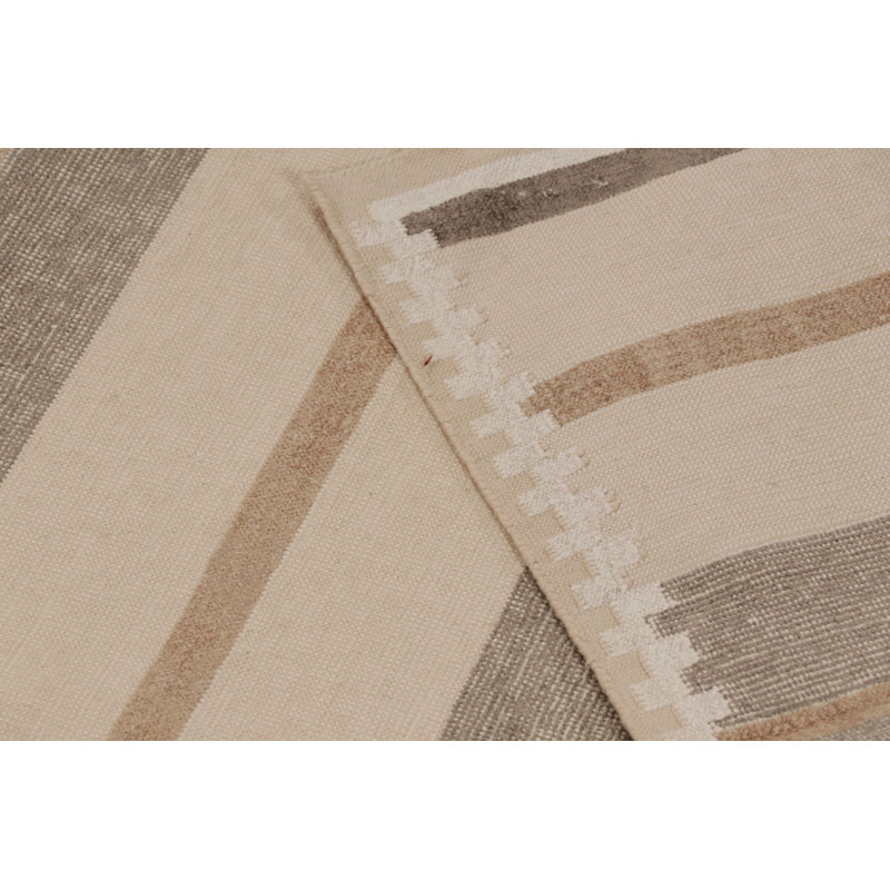 Kilim & Flat Weave Hand Woven Cotton Striped Area Rug