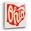 Art mural en verre épique «Ohio Love» par Molly Mattin, 12 po x 12 po