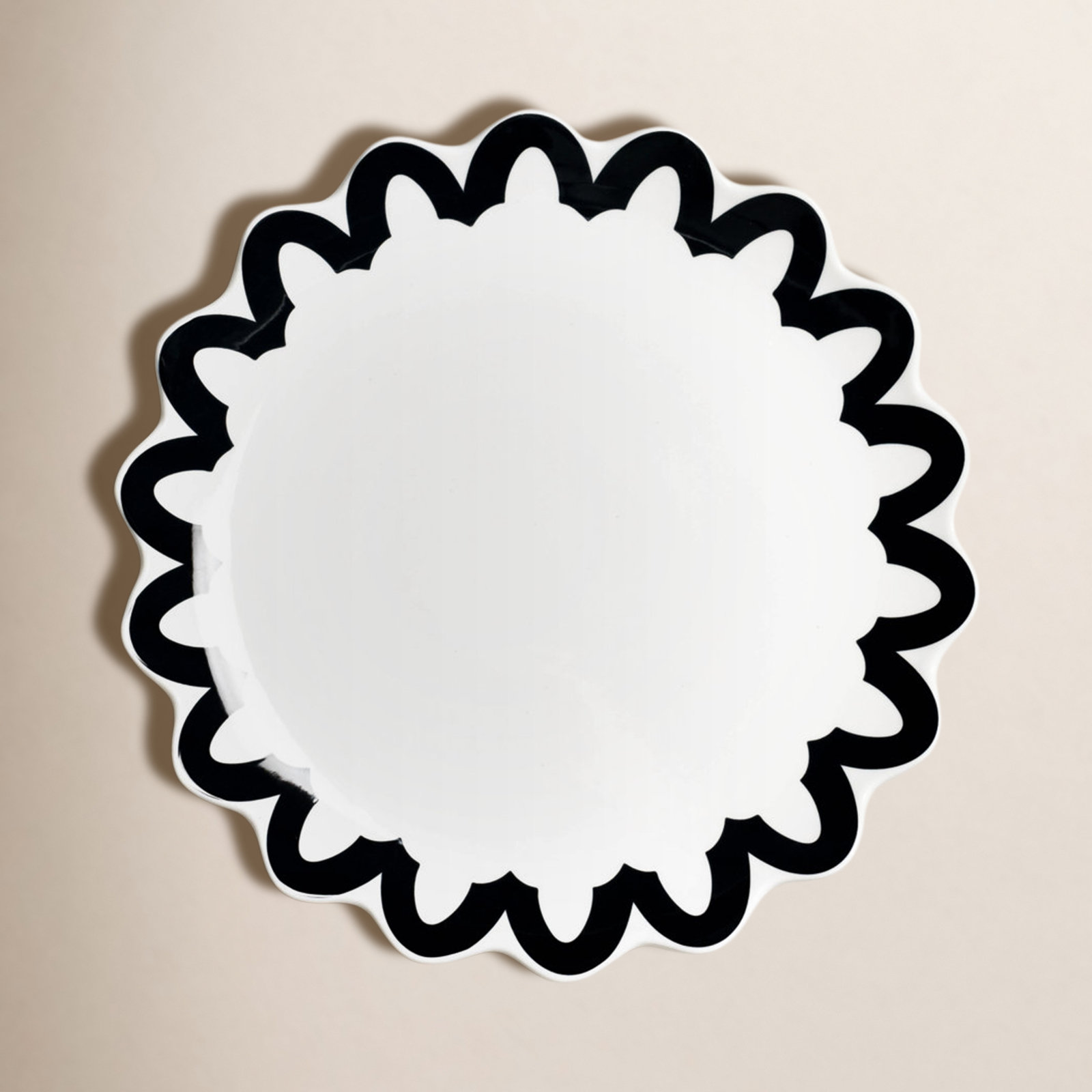 Stoneware Scalloped Dinnerware Set