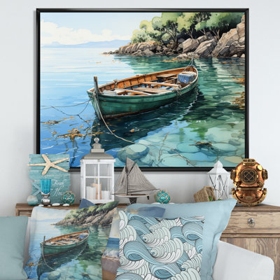Bateau ancré IV sur toile